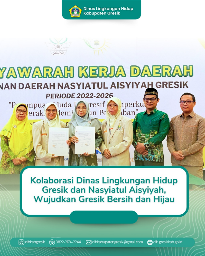 Kolaborasi Dinas Lingkungan Hidup Gresik dan Nasyiatul Aisyiyah, Wujudkan Gresik Bersih dan Hijau
